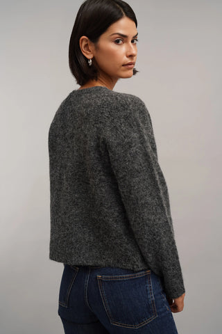 The Brushed Knit Zip Cardigan