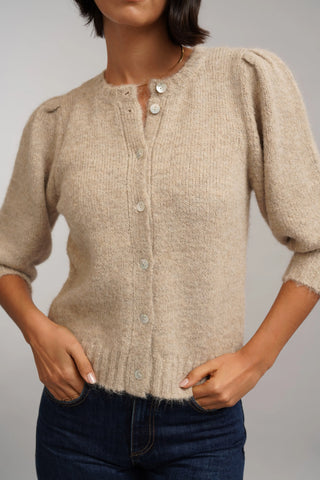 The Soft Puff Sleeve Cardigan
