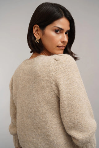 The Soft Puff Sleeve Cardigan