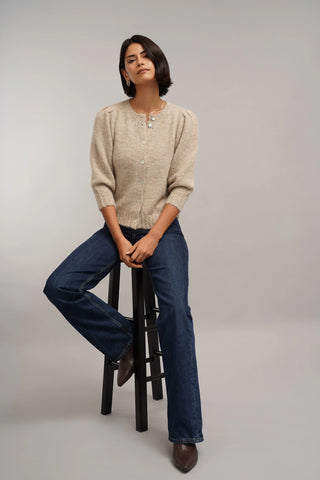The Soft Puff Sleeve Cardigan