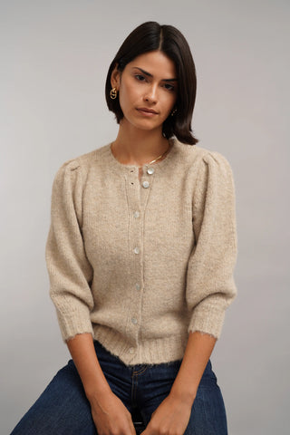 The Soft Puff Sleeve Cardigan