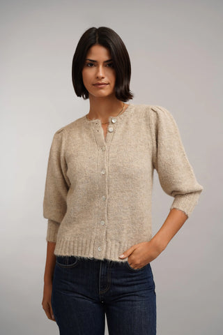 The Soft Puff Sleeve Cardigan