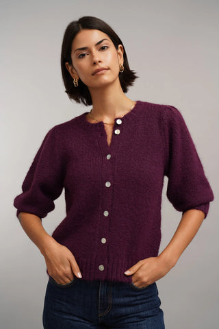 The Soft Puff Sleeve Cardigan
