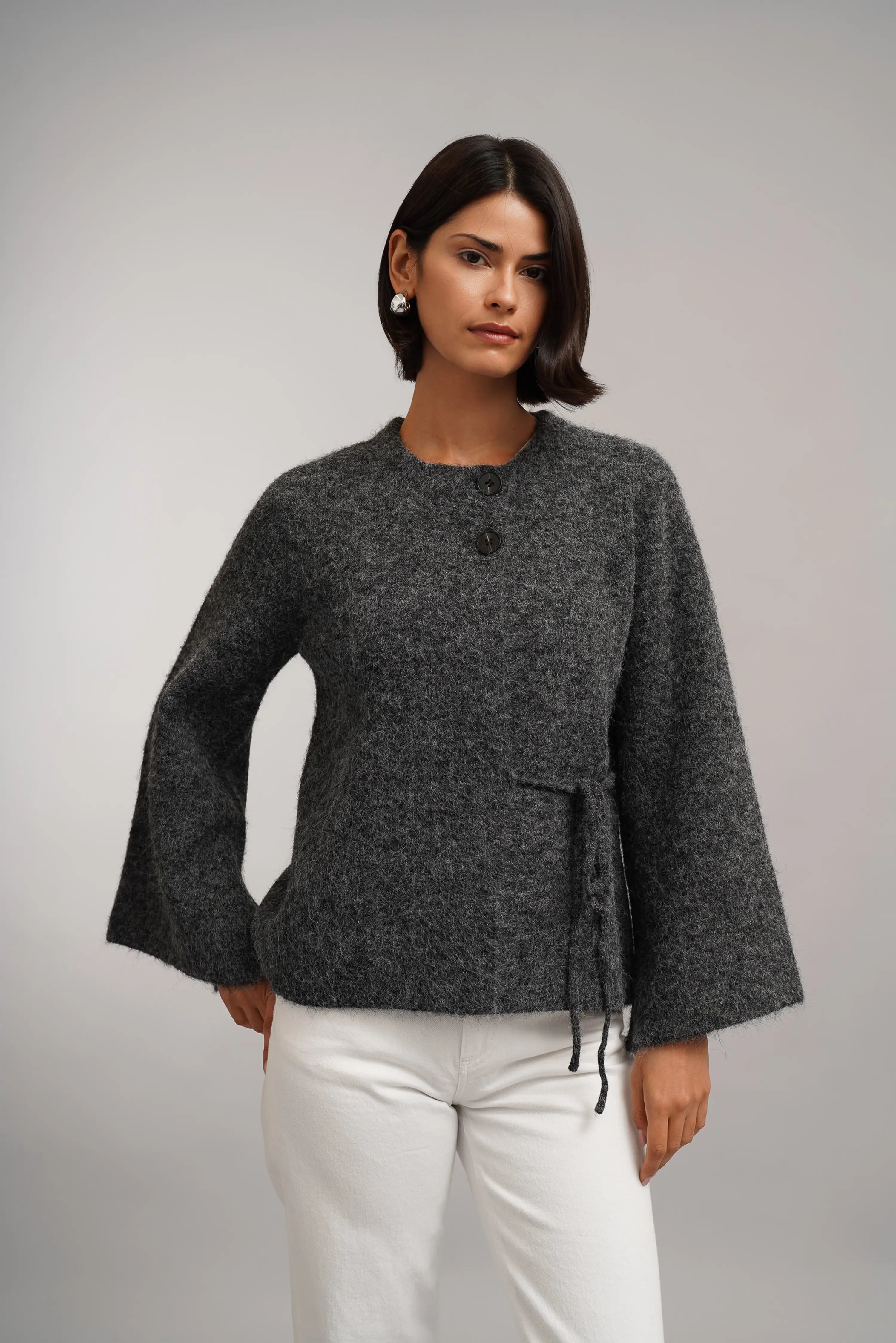 The Belted Cape Cardigan