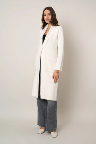The Embellished Collar Coatigan