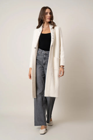 The Embellished Collar Coatigan