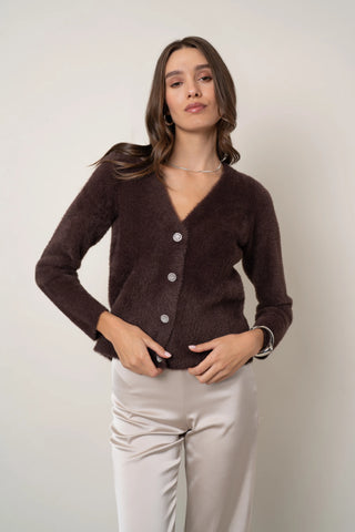 The Crystal Button Cardigan
