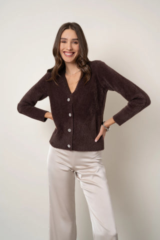 The Crystal Button Cardigan