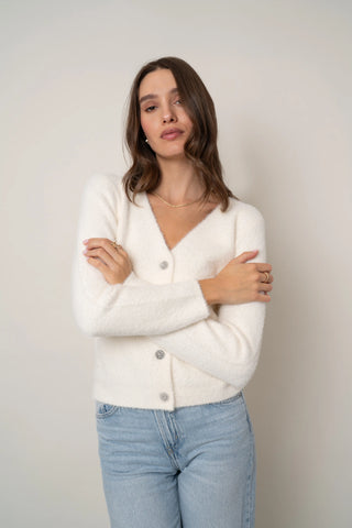 The Crystal Button Cardigan