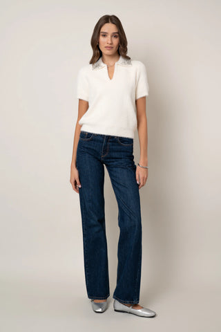 The Embellished Fuzzy Polo