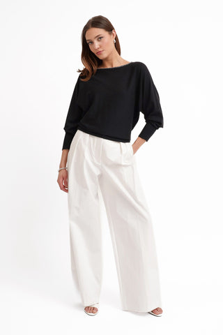 The Quiet Contrast Pullover