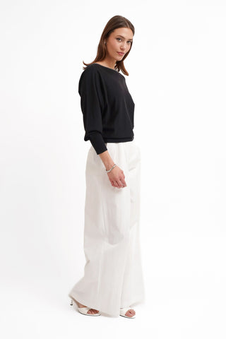 The Quiet Contrast Pullover
