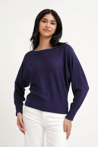 The Quiet Contrast Pullover