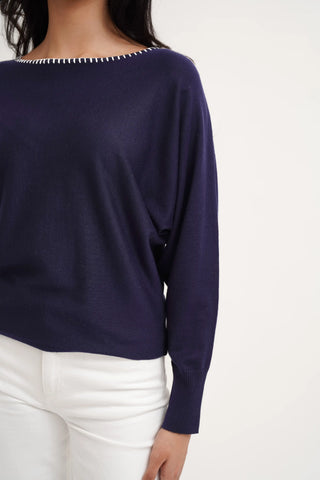 The Quiet Contrast Pullover