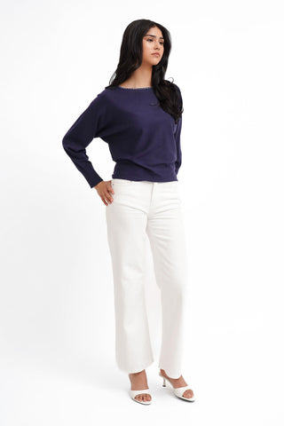 The Quiet Contrast Pullover