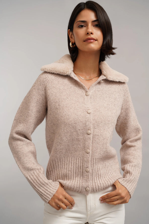The Plush Collar Cardigan