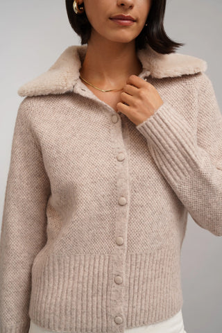The Plush Collar Cardigan