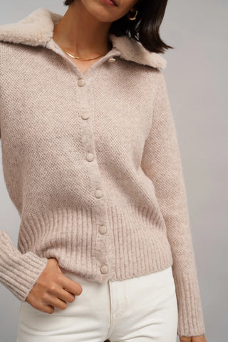The Plush Collar Cardigan