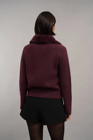 The Plush Collar Cardigan