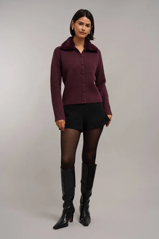 The Plush Collar Cardigan