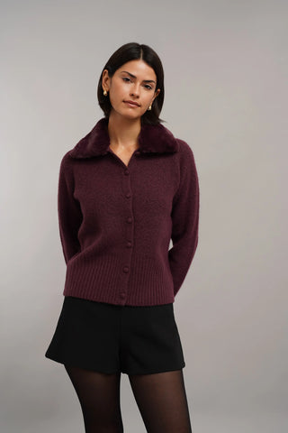 The Plush Collar Cardigan