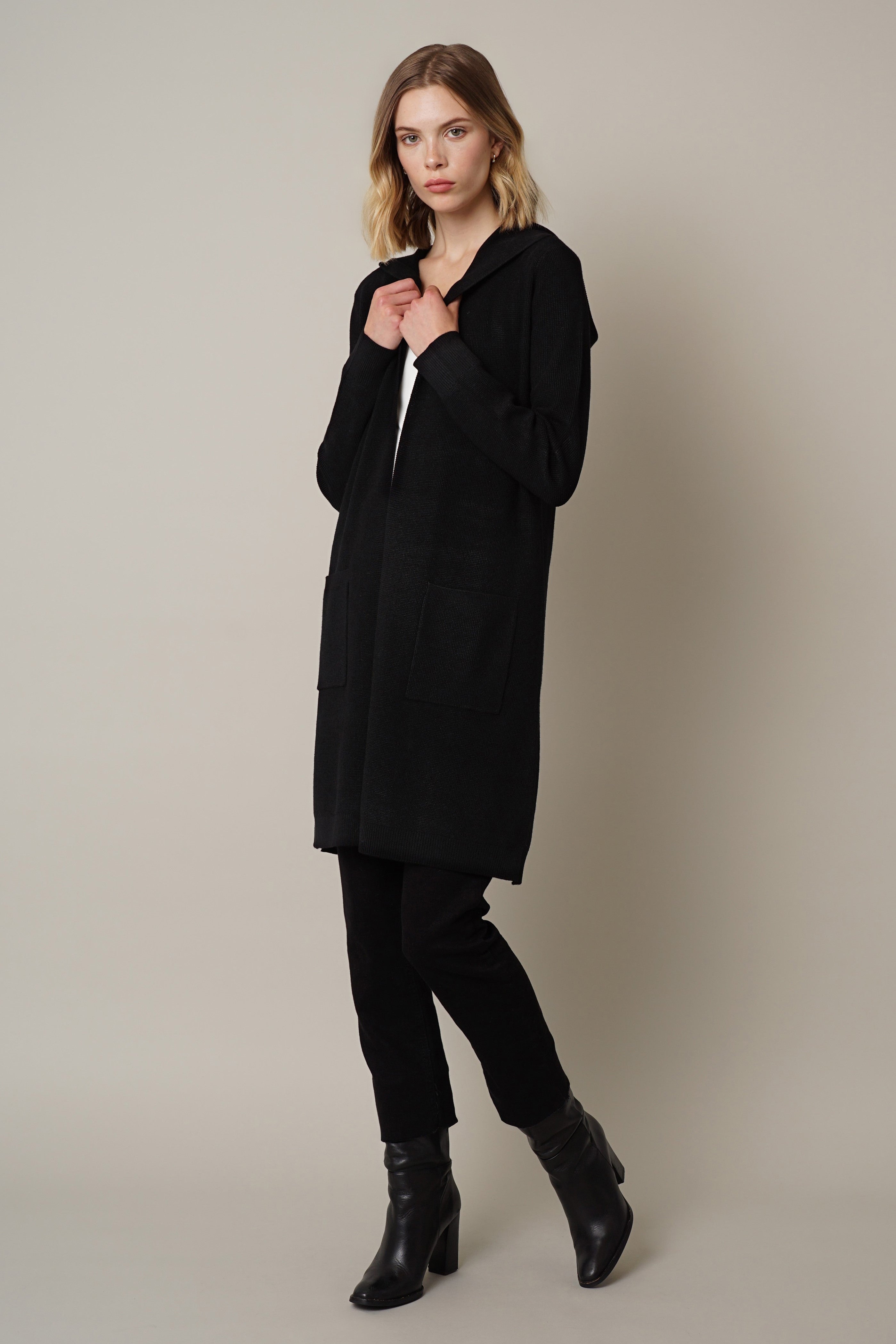 Cyrus hooded discount cardigan with pockets