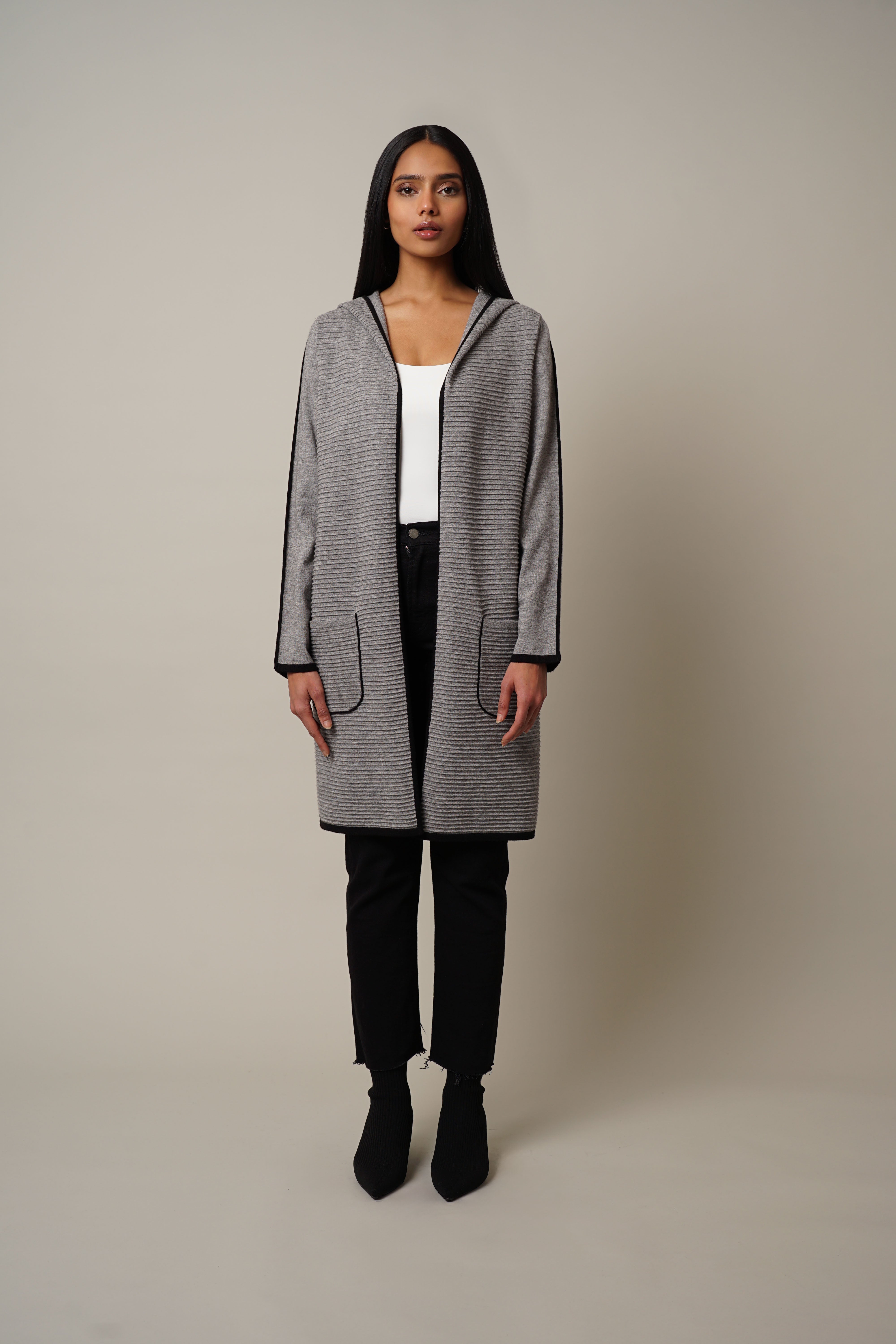 Cyrus hooded hot sale cardigan