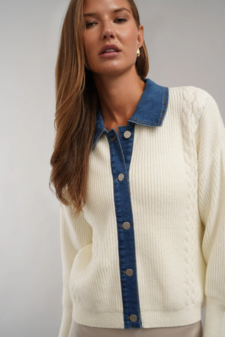 The Heritage Mixed Media Cardigan