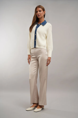 The Heritage Mixed Media Cardigan
