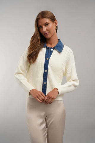The Heritage Mixed Media Cardigan