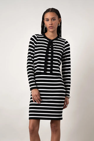 knit two piece dress S8982 (PDF) | Simplicity Sewing Pattern Misses' Sweater Dress, Tops, Skirts adhesive bra Cyrus - The Striped Knit