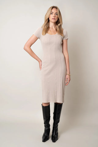 The Seam-Detail Knit Dress