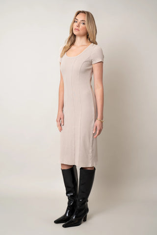 The Seam-Detail Knit Dress