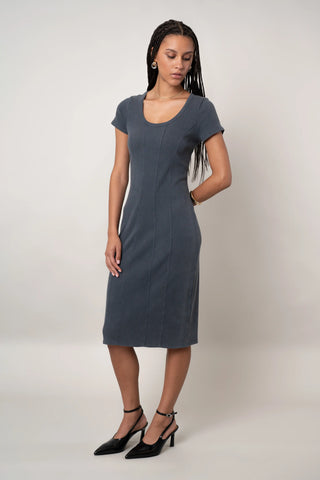 The Seam-Detail Knit Dress