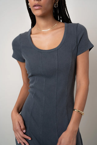 The Seam-Detail Knit Dress