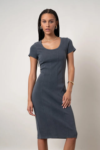 The Seam-Detail Knit Dress