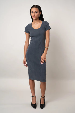 The Seam-Detail Knit Dress