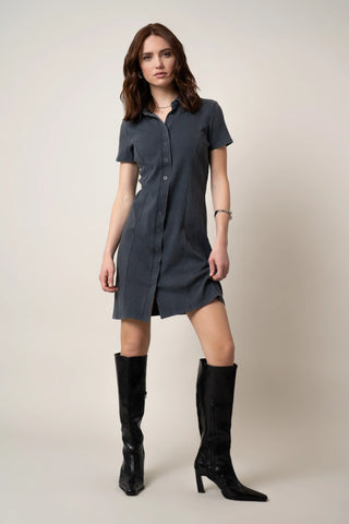 The Short Sleeve Polo Mini Dress