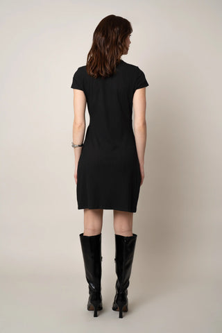 The Ribbed Wrap Dress