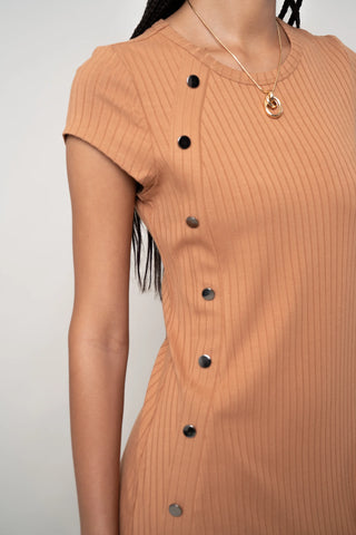 The Asymmetrical Button Dress