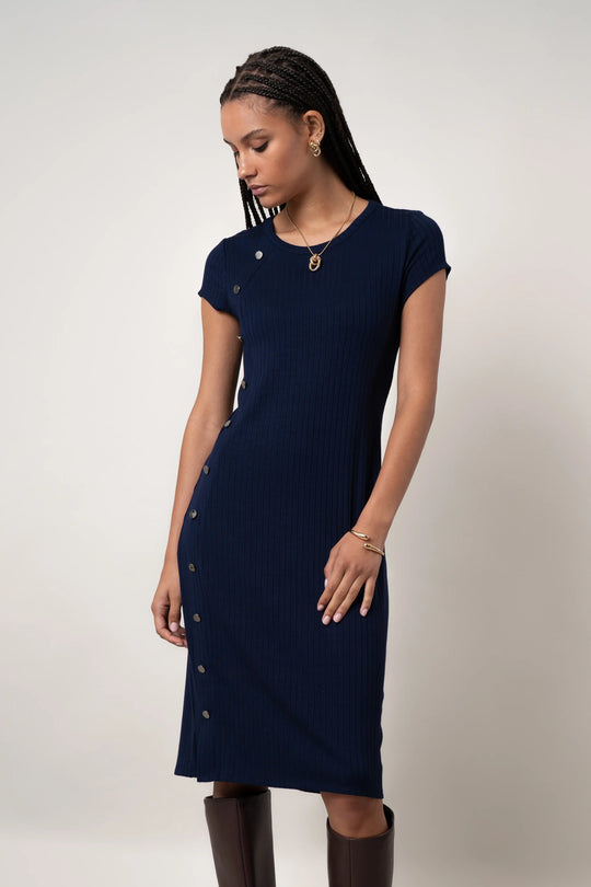 white midi knit dress Farm Rio White Midi Sweater Dress main image 1