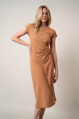 The Twist-Front Midi Dress The Twist-Front Midi Dress