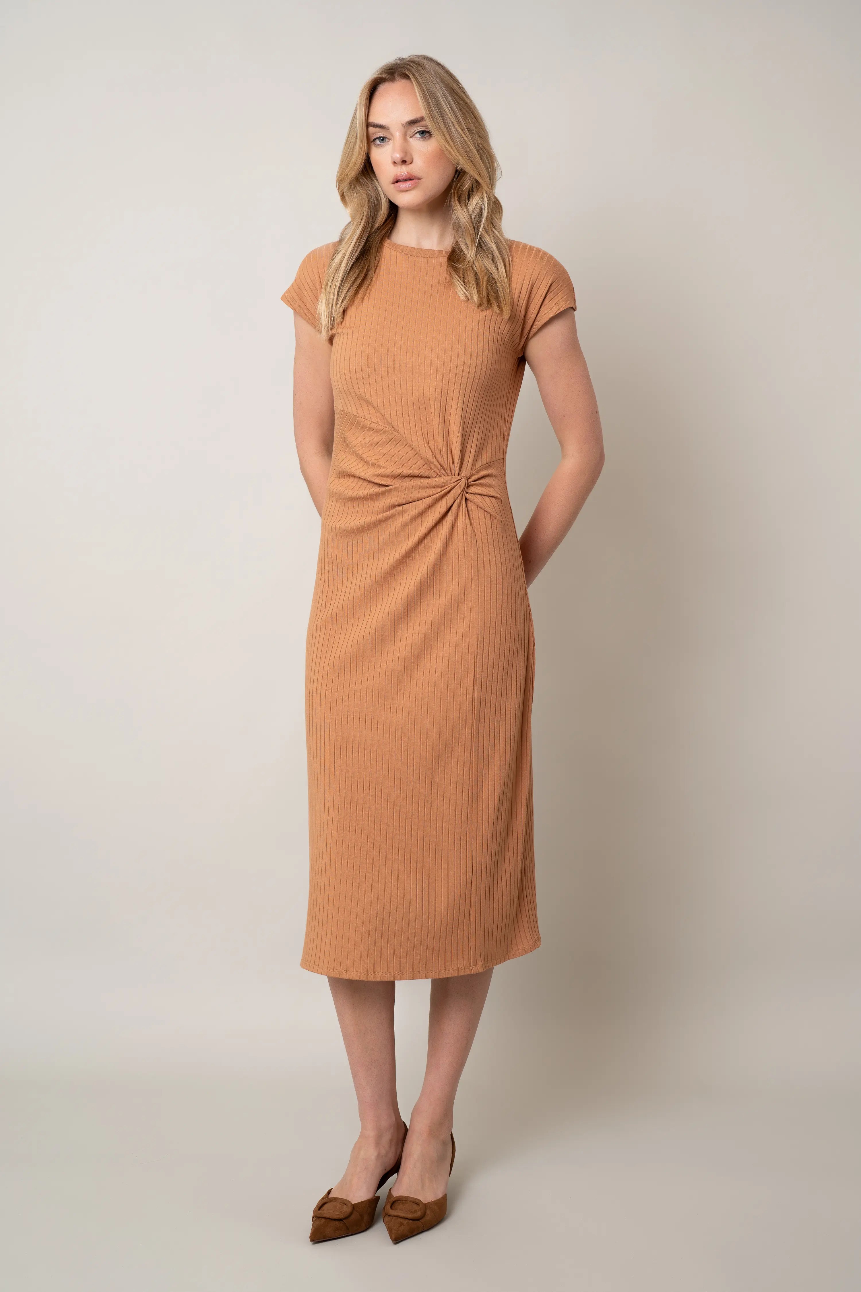 twisted front midi dress Cyrus Ball gown wedding dress Slip Dress Size:5XL (18-20 US) lastcall The dress is approximately