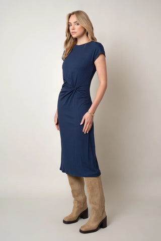 Cyrus - The Twist-Front Midi Dress Cyrus - The Twist-Front Midi Dress
