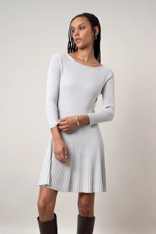 The Pleated Knit Dress