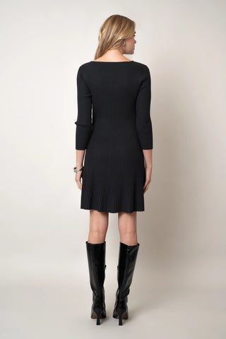 The Pleated Knit Dress