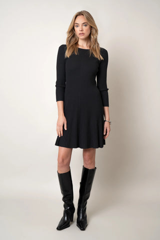 The Pleated Knit Dress