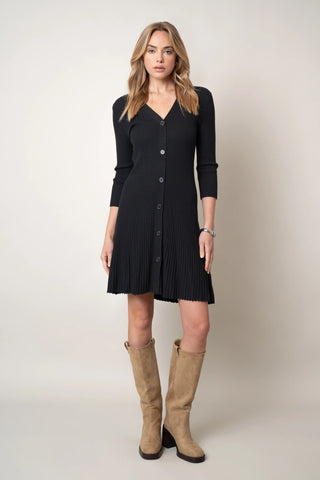The Button-Front Knit Dress