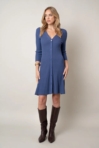 The Button-Front Knit Dress