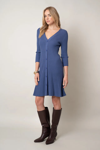 The Button-Front Knit Dress